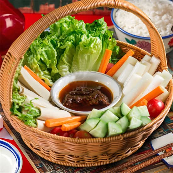 大丰收蘸酱菜 House Special Vegetables Salad with Soybean Paste